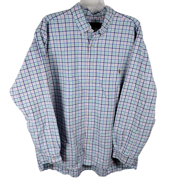 Polo Ralph Lauren Plaid Button Down Shirt Men's 2XB Classic Fit All Colorful - Picture 2 of 13